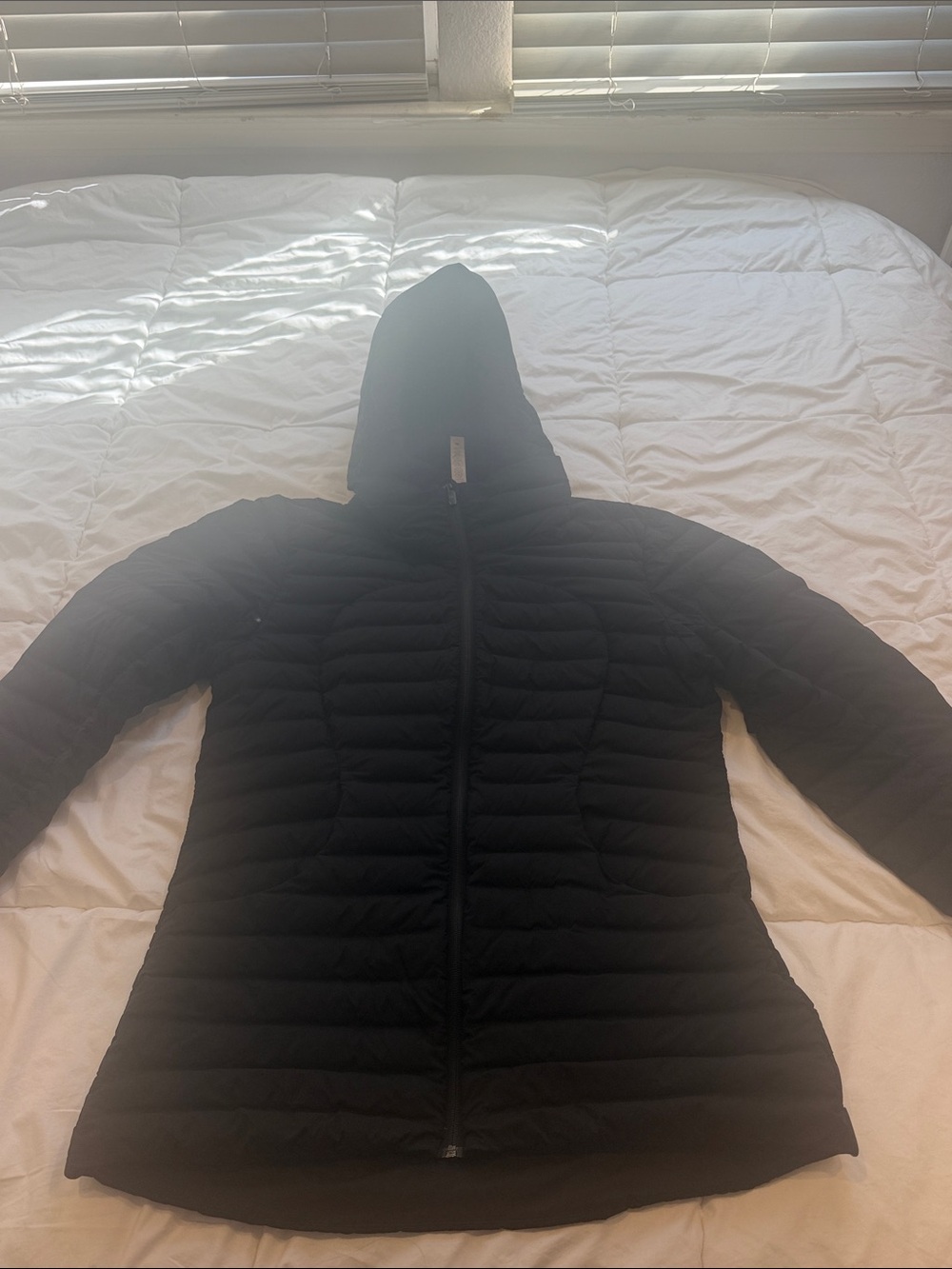 Lululemon Black Hooded Quilted Women's Jacket